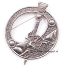 Fighting Stags Penannular Plaid Brooch