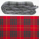 Wool Strip Ribbon in Cameron Modern Tartan showcasing vibrant colors and unique pattern, perfect for wedding decorations or craft projects.