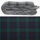 Wool Strip Ribbon in Campbell Modern Tartan showcasing its vibrant plaid pattern, perfect for weddings and home decor.