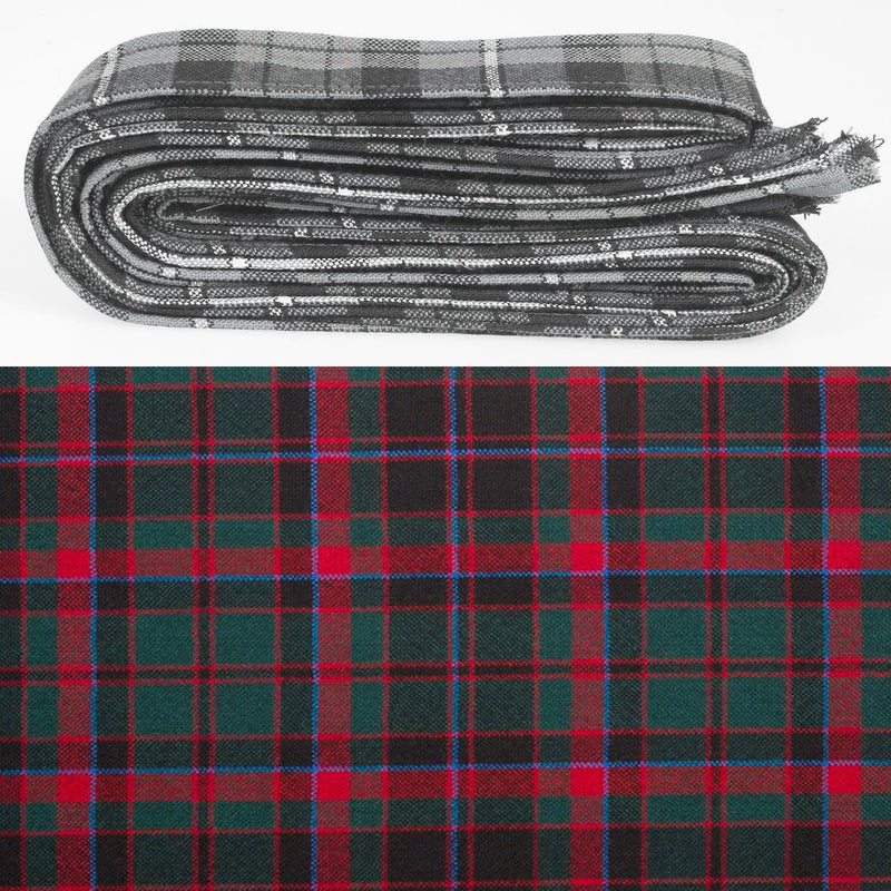 Wool Strip Ribbon in Cumming Hunting Modern Tartan - 5 Strips, Choose your Width