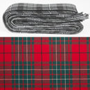 Wool Strip Ribbon in Cumming Modern Tartan, featuring 5 strips of fine wool fabric perfect for weddings, crafts, and decorations.