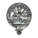 Douglas Clan Crest Badge in Pewter showing intricate detailing and traditional design, perfect for displaying Scottish heritage.