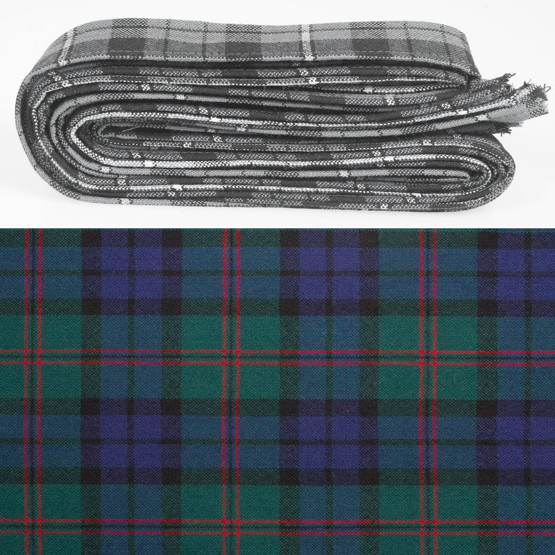 Wool Strip Ribbon in Dundas Modern Tartan - 5 Strips, Choose your Width