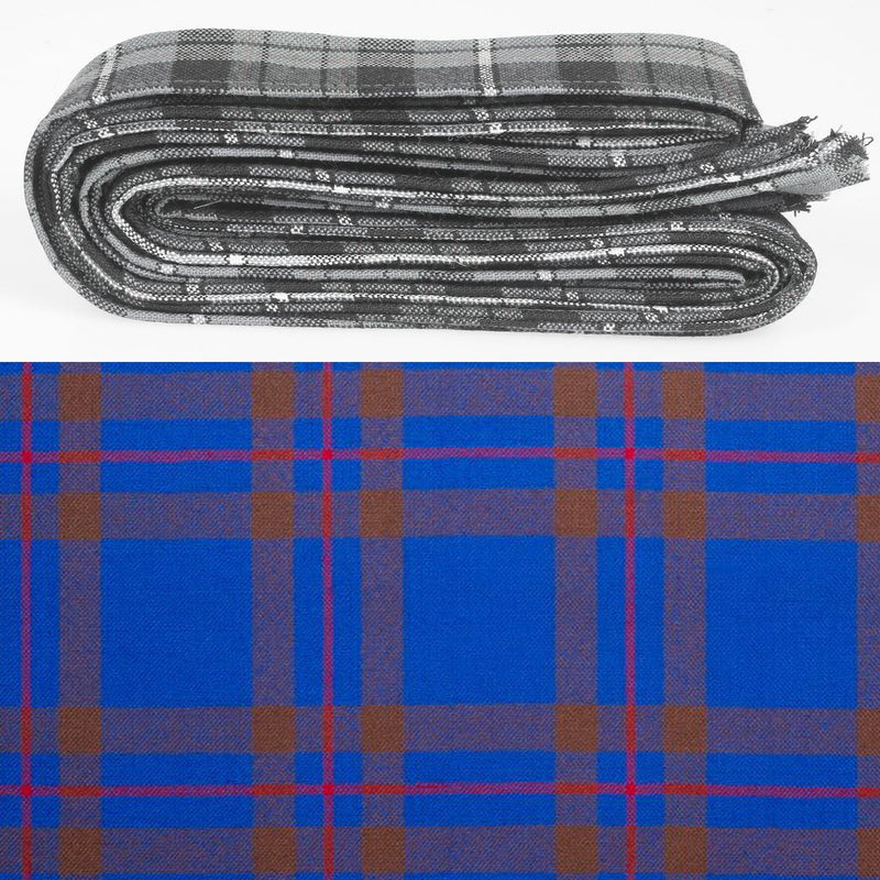 Wool Strip Ribbon in Elliot Modern Tartan - 5 Strips, Choose your Width