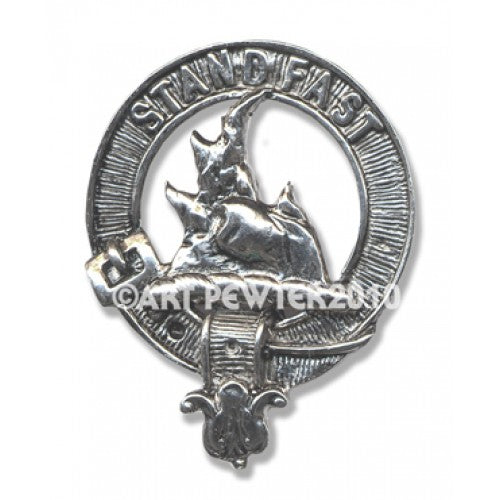 Grant Clan Crest Badge in Pewter showcasing traditional design and premium quality, perfect for displaying clan pride