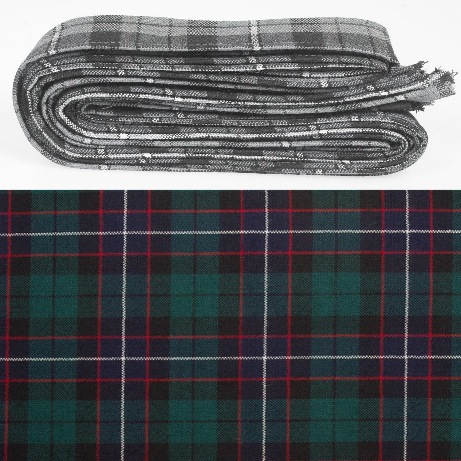 Wool Strip Ribbon in Galbraith Modern Tartan - 5 Strips, Choose your Width