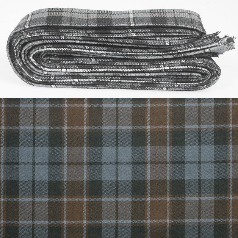 Wool Strip Ribbon in Graham of Menteith Weathered Tartan - 5 Strips, Choose your Width