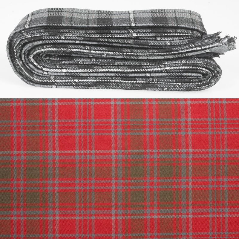 Wool Strip Ribbon in Grant Weathered Tartan - 5 Strips, Choose your Width