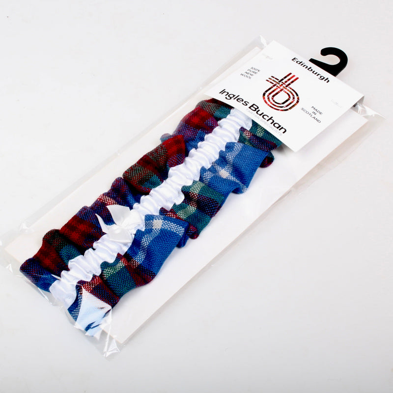 Edinburgh Tartan Wool Wedding Garter