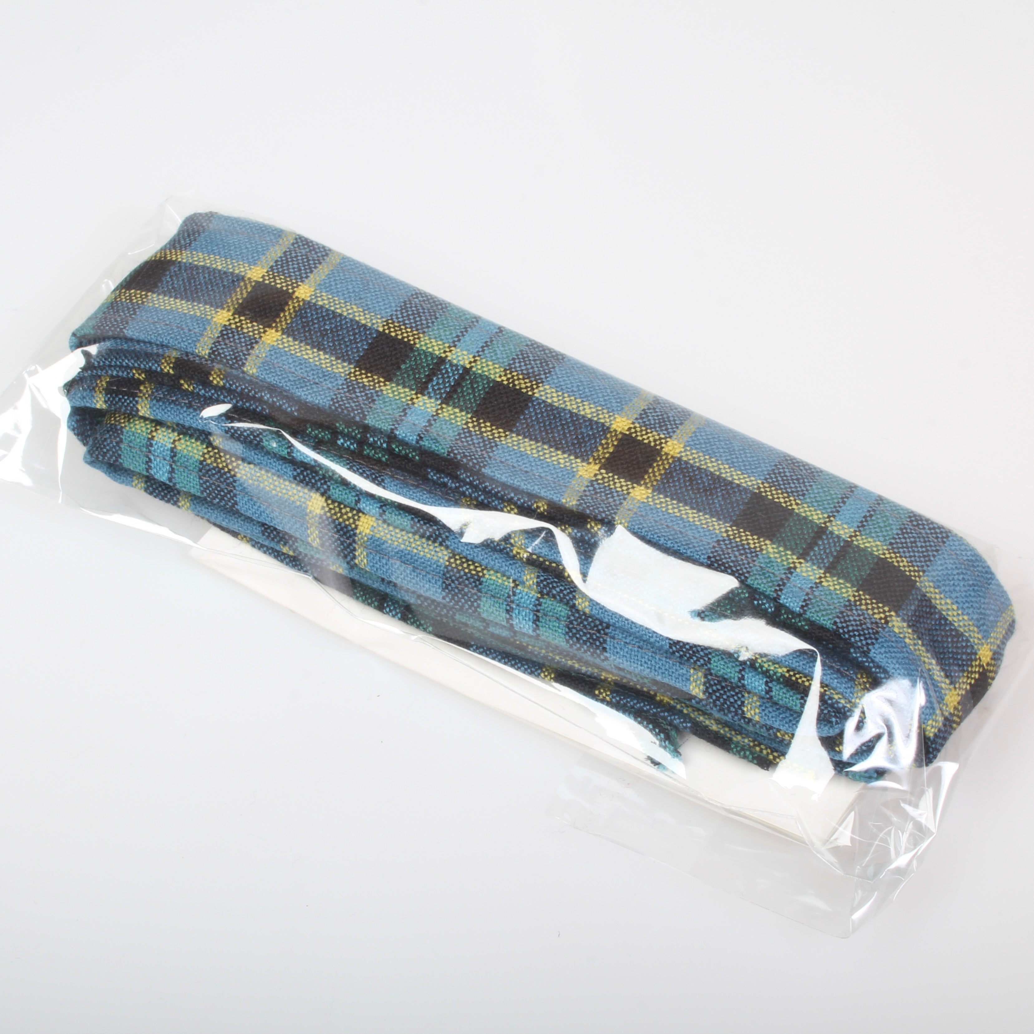 Wool Strip Ribbon in Weir Ancient Tartan showcasing vibrant patterns, perfect for weddings and special occasions, featuring five strips with customizable widths.