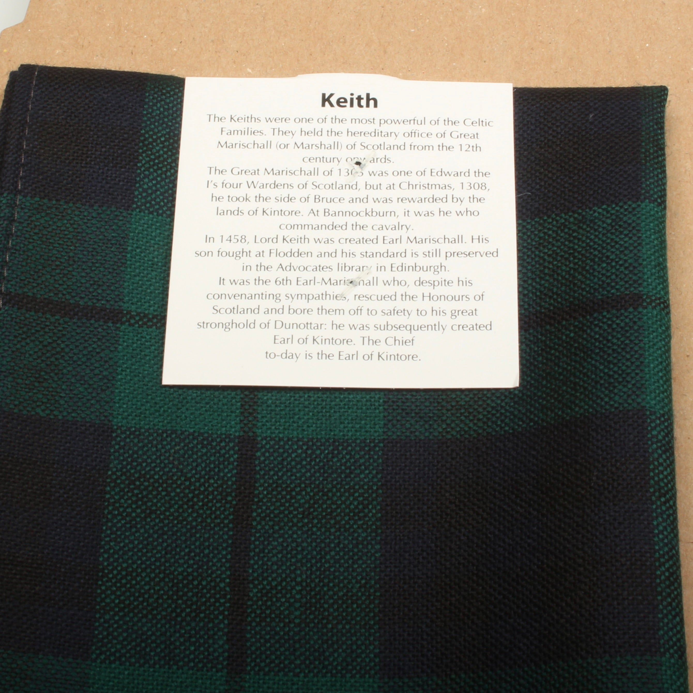 Wool Strip Ribbon in Keith Modern Tartan - 5 Strips, Choose your Width
