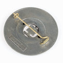 Caledonia Thistle Clan Crest Plaid Brooch