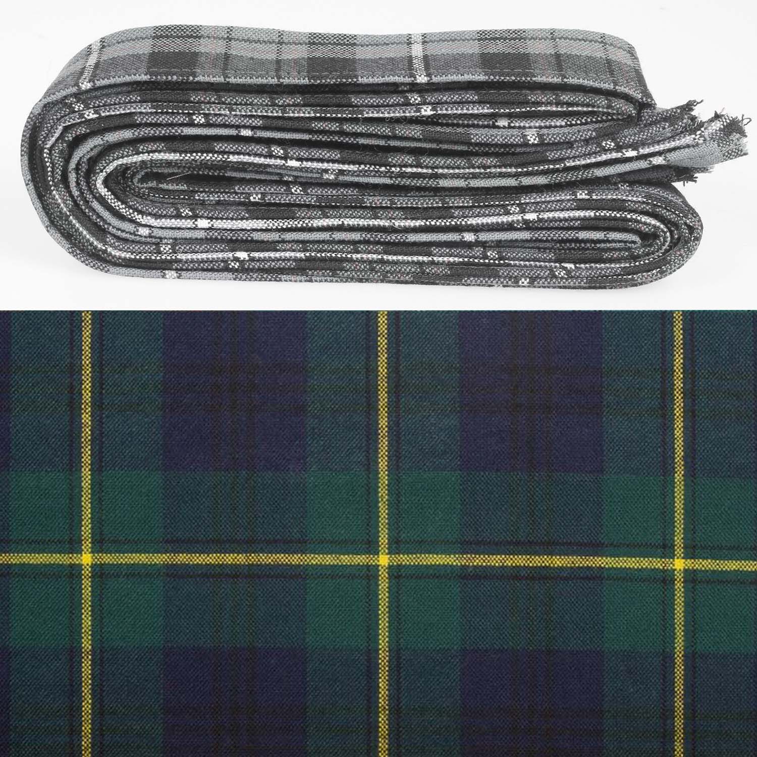 Wool Strip Ribbon in Johnstone Modern Tartan featuring 5 strips, perfect for any celebration decorations, showcasing high-quality wool material and charming tartan patterns.