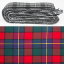 Wool Strip Ribbon in Kilgour Tartan showcasing five colorful strips, perfect for wedding trimmings and versatile crafting.