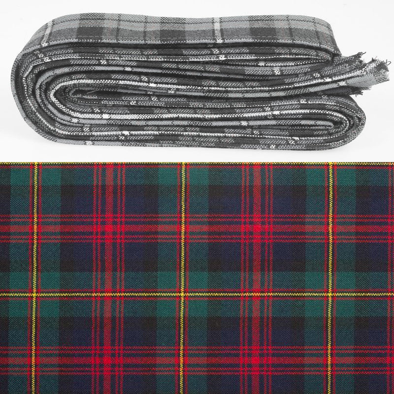 Wool Strip Ribbon in Logan Modern Tartan - 5 Strips, Choose your Width