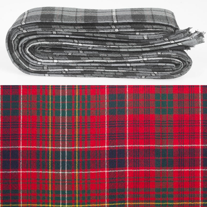 Wool Strip Ribbon in Lumsden Modern Tartan - 5 Strips, Choose your Width