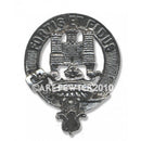 MacLachlan Clan Crest Badge in Pewter showcasing a detailed clan emblem, perfect for displaying clan pride as a cap badge or brooch pin.