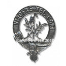 MacLaine Clan Crest Badge in Pewter displaying exquisite craftsmanship and Scottish heritage