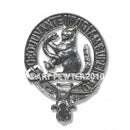 MacThomas Clan Crest Badge in Pewter featuring a traditional belted design, perfect for showcasing clan pride.