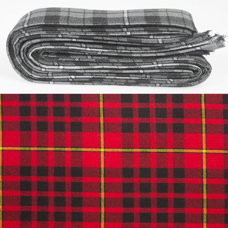 Wool Strip Ribbon in MacDonald of Glencoe Modern Tartan - 5 Strips, Choose your Width