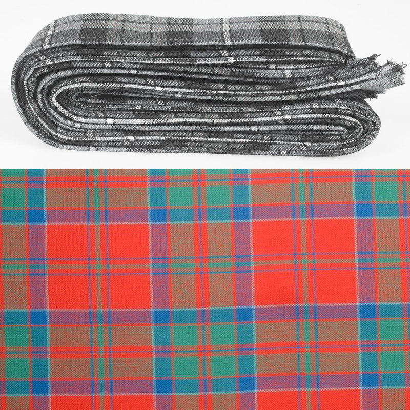 Wool Strip Ribbon in MacDonald of Keppoch Ancient Tartan - 5 Strips, Choose your Width