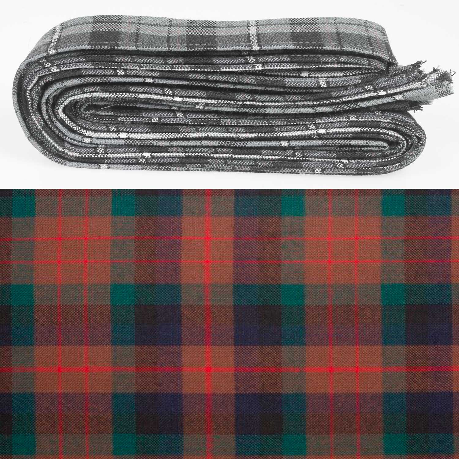 Wool Strip Ribbon in MacDuff Hunting Modern Tartan - 5 Strips, Choose your Width