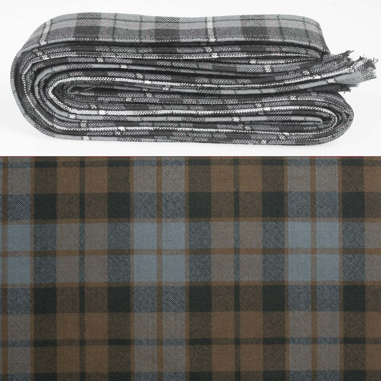 Wool Strip Ribbon in MacKay Weathered Tartan - 5 Strips, Choose Your Width, a versatile decorative trim perfect for weddings and crafts with a rustic charm and style options from over 500 tartans.