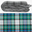 Wool Strip Ribbon in MacKenzie Dress Ancient Tartan - 5 strips showcasing the elegant tartan patterns, perfect for weddings and various occasions. Choose your width for versatile crafting!