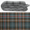 Wool Strip Ribbon in MacKenzie Weathered Tartan - 5 strips, perfect for wedding trimmings and versatile decorations.