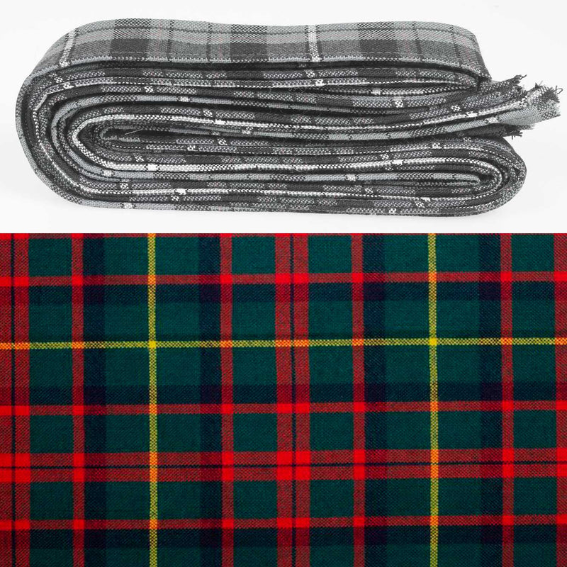 Wool Strip Ribbon in MacKintosh Hunting Modern Tartan - 5 Strips, Choose your Width