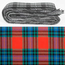 Wool Strip Ribbon in MacLea Tartan, featuring 5 strips in various widths, ideal for wedding trimmings and decorations.