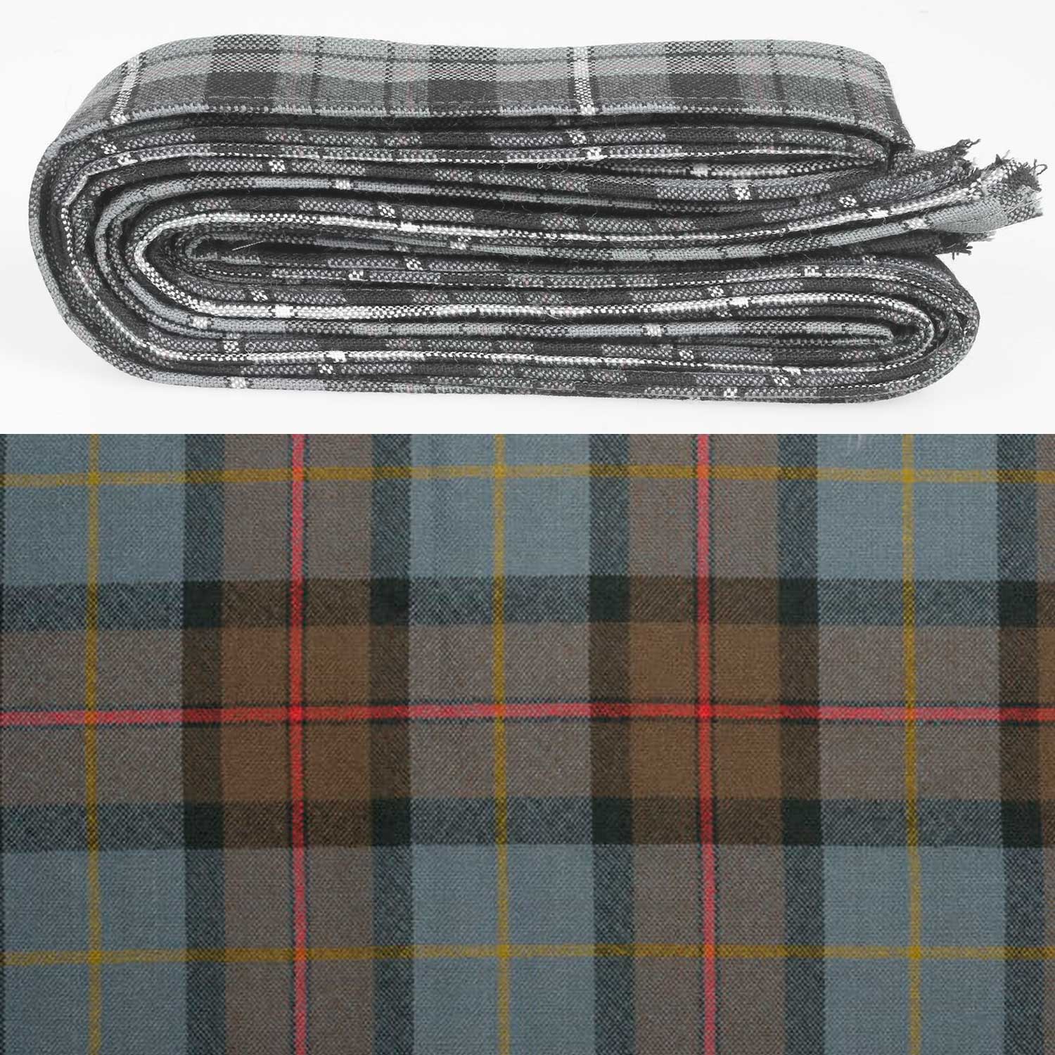 Wool Strip Ribbon in MacLeod of Harris Weathered Tartan - perfect for weddings, decorations, and crafts, featuring 5 strips with various width options.