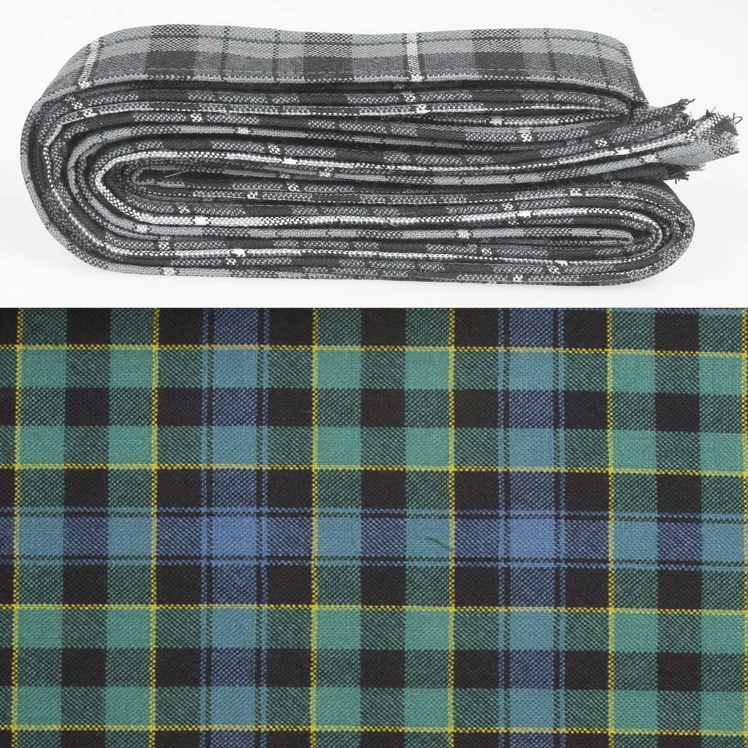 Wool Strip Ribbon in Mowat Tartan - 5 Strips, Choose Your Width, perfect for wedding trimmings, crafts, and decorations