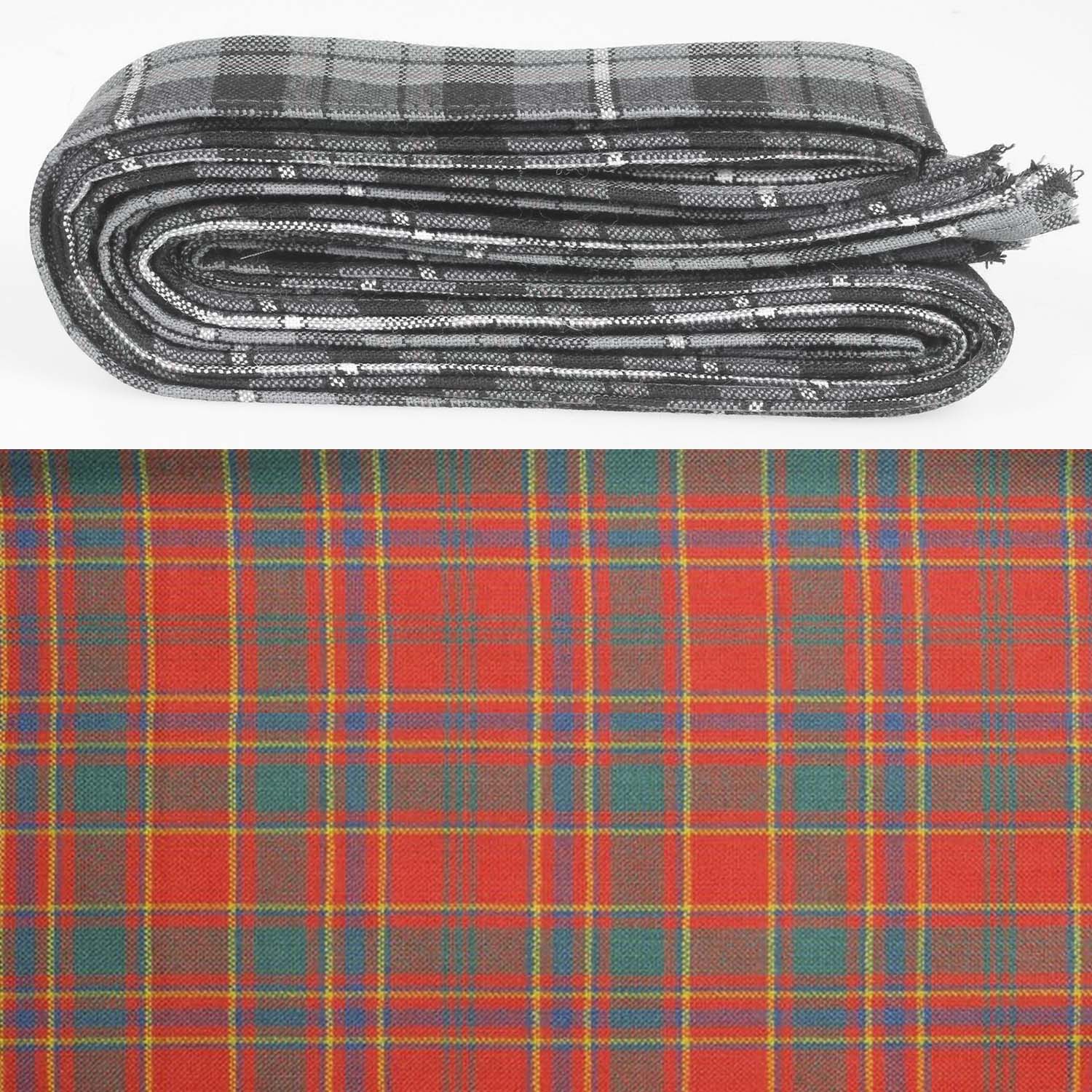 Wool Strip Ribbon in Munro Ancient Tartan - perfect for weddings and special occasions, showcasing fine weight tartan craftsmanship.