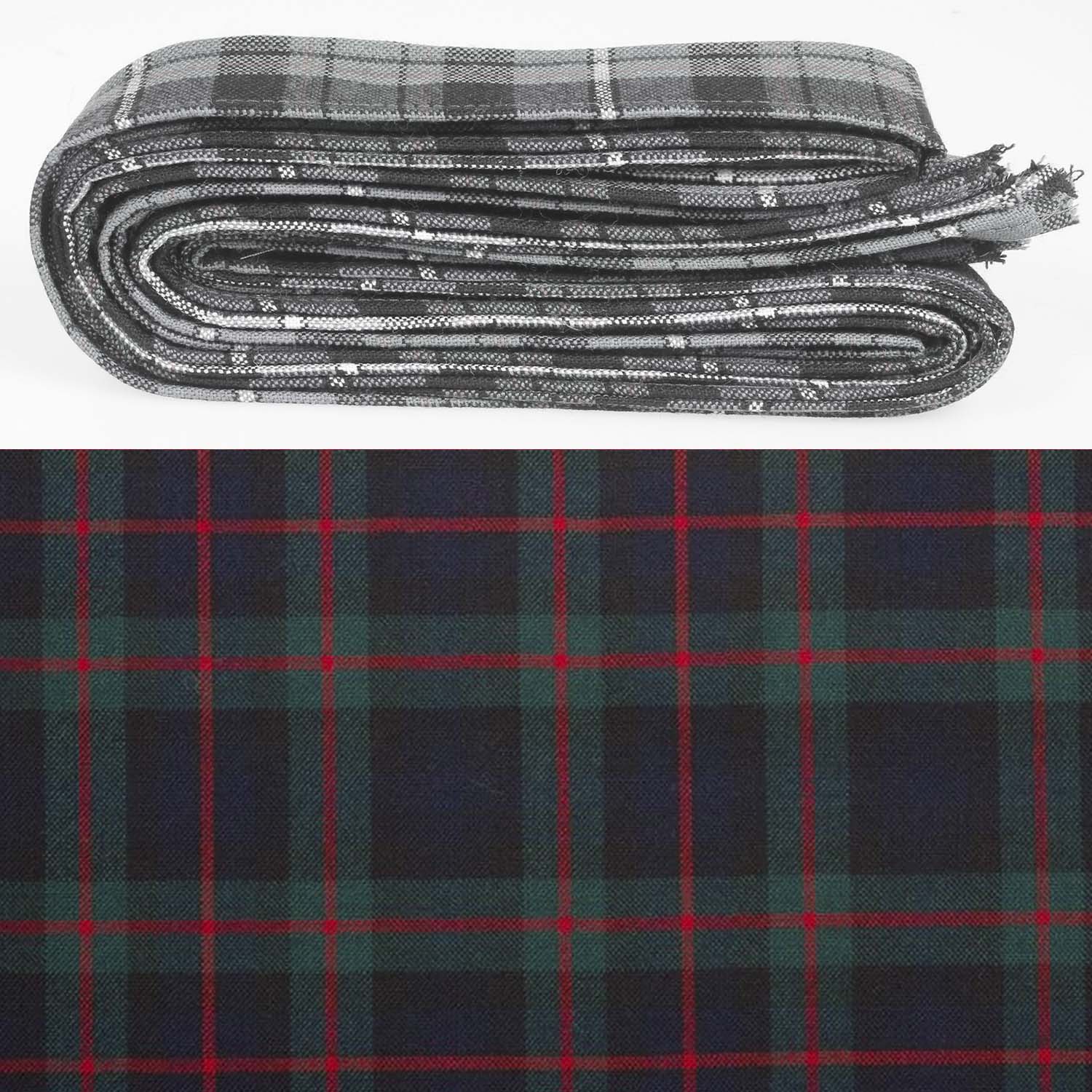 Wool Strip Ribbon in Murray of Atholl Modern Tartan - 5 Strips, Choose Your Width, perfect for weddings and special occasions, showcasing luxury and Scottish heritage.