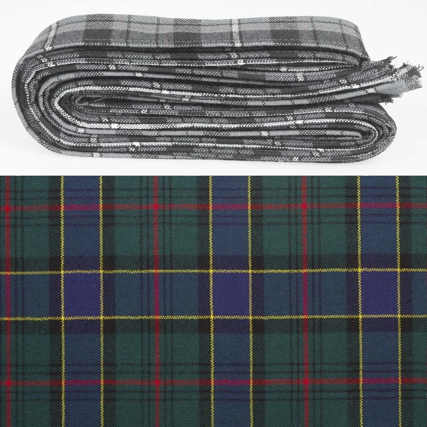 Wool Strip Ribbon in Ogilvie Hunting Modern Tartan - Stylish and versatile accessory for weddings and decorations, featuring customizable width options and high-quality craftsmanship.