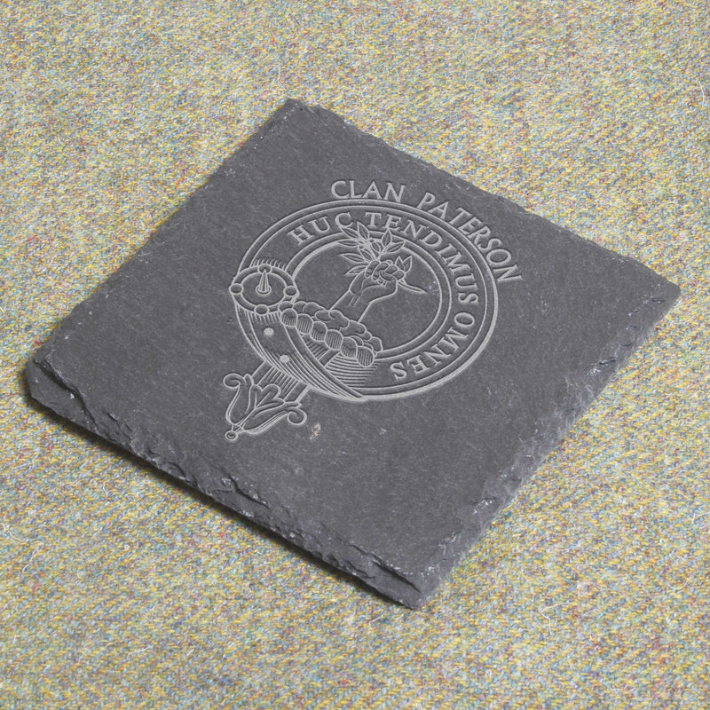 Paterson Clan Crest Slate Coaster