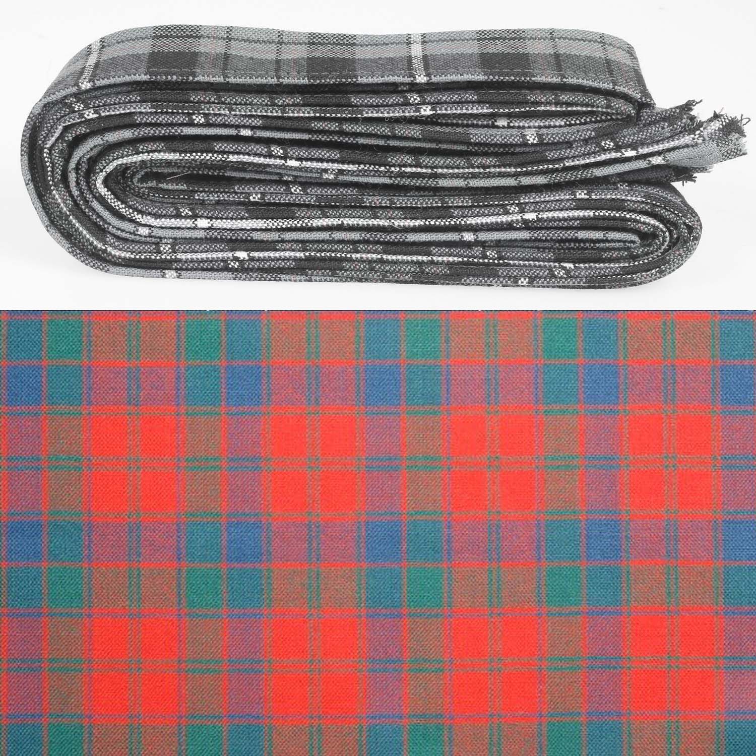 Wool Strip Ribbon in Robertson Ancient Tartan - perfect for weddings and special occasions, showcasing fine quality wool tartan with unique patterns.