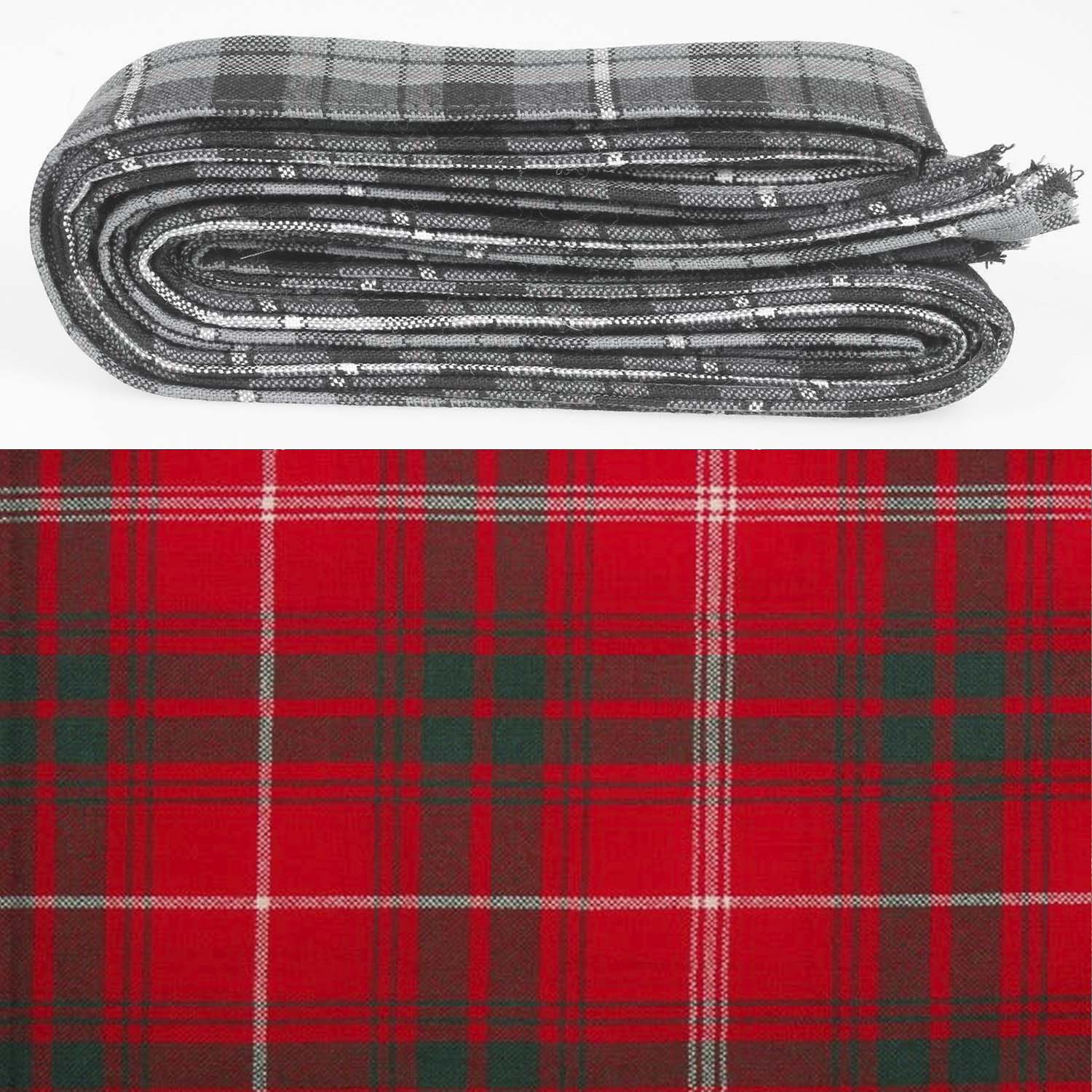 Wool Strip Ribbon in Duke of Rothesay Tartan - 5 Strips, Choose Your Width, perfect for wedding decorations and DIY projects.