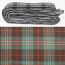 Wool Strip Ribbon in Scott Brown Ancient Tartan - 5 strips showcasing fine weight wool tartan, perfect for wedding decorations and special occasions.