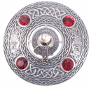 Arnott Clan Crest Pewter Plaid Brooch