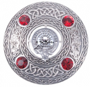 MacLeod of Lewis Clan Crest Pewter Plaid Brooch