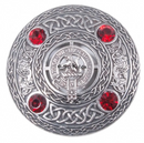 MacPherson Clan Crest Pewter Plaid Brooch
