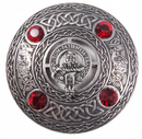 Muir Clan Crest Pewter Plaid Brooch