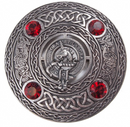 Ramsay Clan Crest Pewter Plaid Brooch