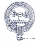 Brodie Clan Crest Badge in Pewter, showcasing the traditional belted design suitable for everyday wear or clan gatherings.