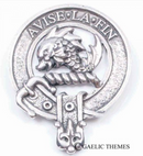 Kennedy Clan Crest Badge in Pewter showcasing its intricate design and traditional belted style, perfect for clan gatherings and everyday wear.
