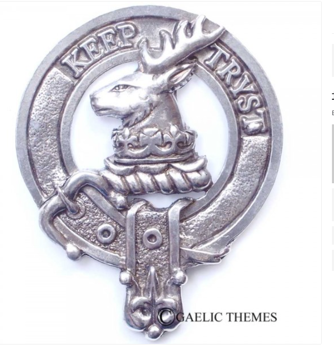 Sempill Clan Crest Badge in Pewter showcasing its traditional design, perfect for cap or brooch wear, ideal for clan gatherings.