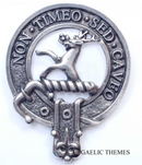 Strachan Clan Crest Badge in Pewter, featuring the traditional belted design for clansmen, ideal for everyday wear or clan gatherings.