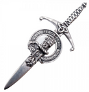 Clan Crest Pewter Kilt Pin with Chisholm Crest